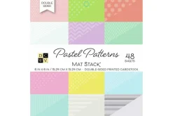 Single-Sided Cardstock Stack 6″X6″  – Brights