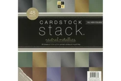 Single-Sided Cardstock Stack 6″X6″ – Brights Textured Solid
