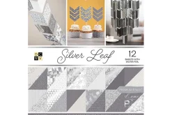 Single-Sided Cardstock Stack 12″X12″ – Gold & White