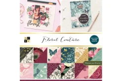 Single-Sided Cardstock Stack 12″X12″ – Gold & White