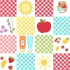 Sippin’ on Sunshine Bias Gingham Green on White
