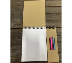 Sketch Journal with Colored Pencil Set
