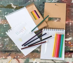 Sketch Journal with Colored Pencil Set