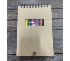 Sketch Journal with Colored Pencil Set