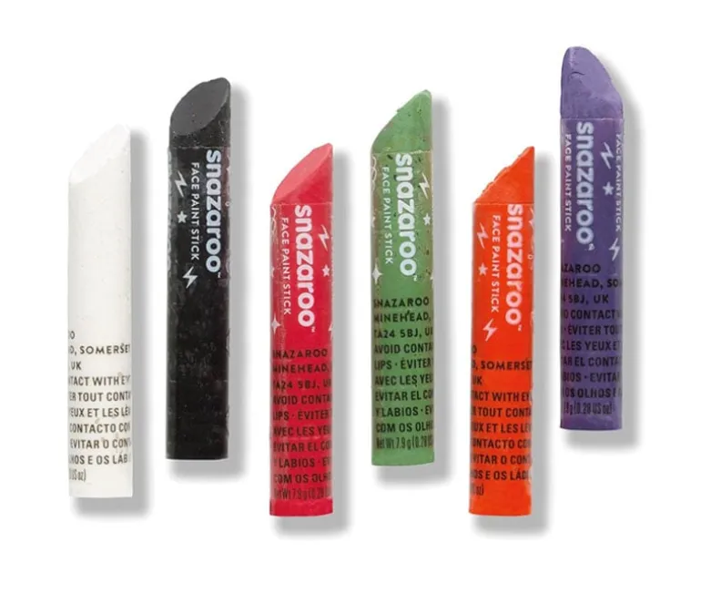 Snazaroo Face Paint Sticks Set – 6 Piece – Halloween
