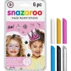 Snazaroo Face Paint Sticks Set – 6 Piece – Girls