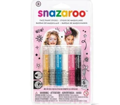 Snazaroo Face Paint Sticks Set – 6 Piece – Girls