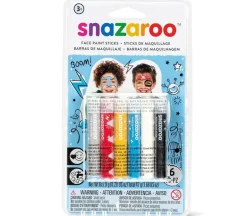 Snazaroo Face Paint Sticks Set – 6 Piece – Boys