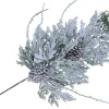28″ Snowy Red Berry Spray