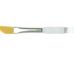 Soft-Grip Golden Taklon Hair Short Handle Brush – Angular, Comb, Dagger, Deerfoot and Fans (view sizes)