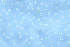 Sorbet Flannel White Circle Dots on Lemon Yellow