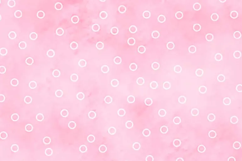 Sorbet Flannel White Circle Dots on Lemon Yellow