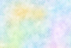 Sorbet Flannel White Circle Dots on Watermelon Pink