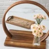 SPC Natural Coasters with Stand – 4 Piece