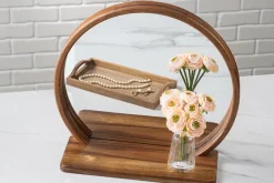 SPC Natural Coasters with Stand – 4 Piece