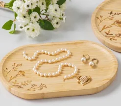 SPC Natural Coasters with Stand – 4 Piece