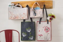 SPC Felt Tote Floral Bag – 15.5-inch