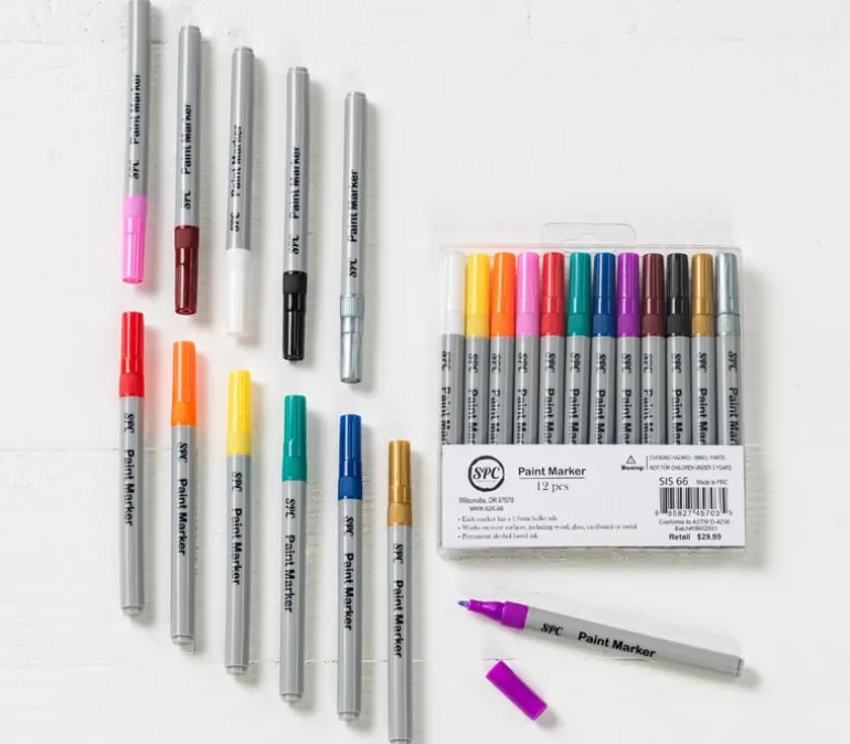 SPC Micro-Tip Drawing Pen Set – 12-Piece Black Fine Line Pens