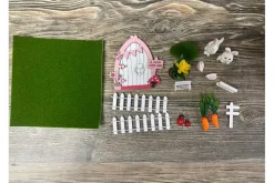 SPC Mini Fairy Garden Bunny Set – 17 Piece