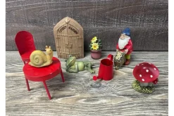 SPC Mini Garden Fairy Gnome Set – 9 Piece
