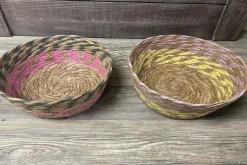 SPC Pink and Yellow Grass Basket – 4-inch