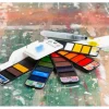 SPC Professional Half-Pan Watercolor Set – 12 Piece Artist Kit