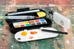 SPC Professional Half-Pan Watercolor Set – 12 Piece Artist Kit