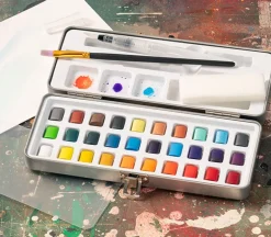 SPC Watercolor Half Pan Set – 30 Piece