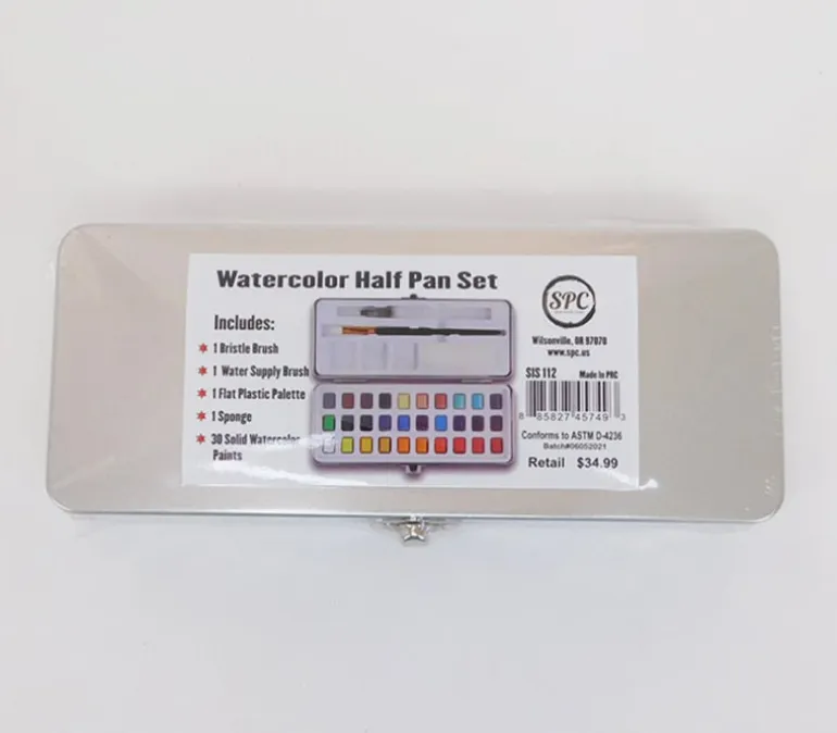 SPC Watercolor Travel Set – 25 Piece Portable Painting Kit