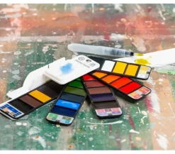 SPC Watercolor Travel Set – 25 Piece Portable Painting Kit