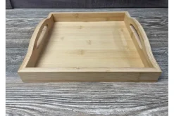 SPC Wooden Square Tray – 12-inch