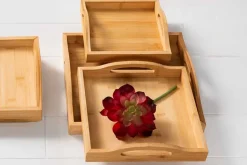 SPC Wooden Square Tray – 10-inch