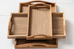 SPC Wooden Square Tray – 10-inch