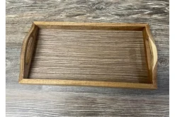 SPC Wooden Square Tray – 8-inch