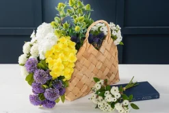 SPC Wooden Weaved Basket – Small (15″ x 7″)