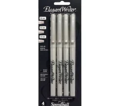 Speedball Elegant Writer Calligraphy Set – Black – 4 Piece