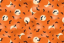 Spooky Tails Cats tossed on Orange