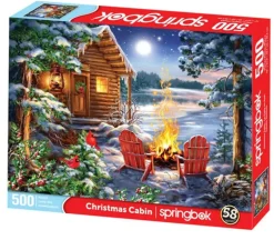Springbok Christmas Cabin Puzzle – 500 Piece