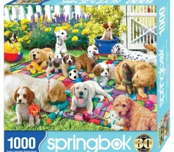 Springbok Playful Pups on Parade Puzzle – 1000 Piece
