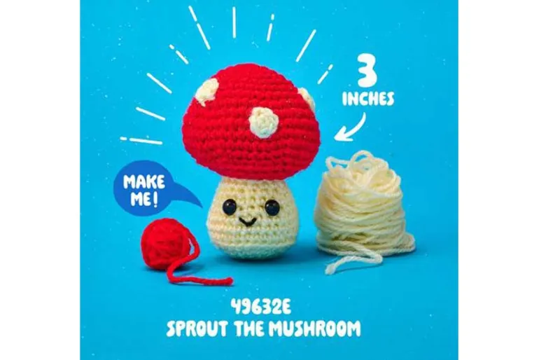 Sprout the Mushroom Amigurumi Crochet Kit