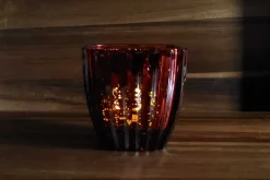 Square Glass Candle Holder – Clear