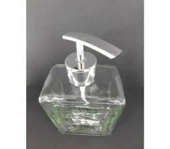 Square Glass Pump Jar – 7-inch