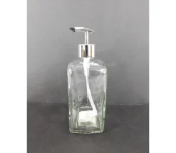 Square Glass Pump Jar – 7-inch