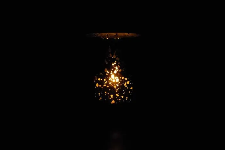 Square Mercury-Style Glass Candle Holder – Rose Gold