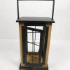 Square Wood and Metal Lantern