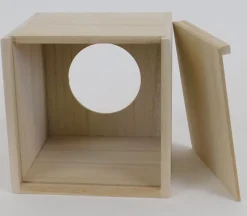 SQUARE Wood Tissue Box – FIT TISSUE BOX SMALLER THAN 5X5 – BOX SIZE IS 5X5