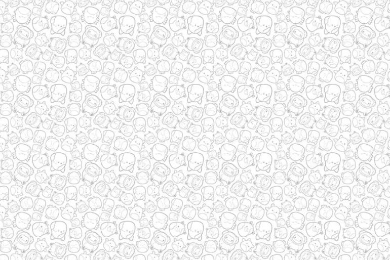Squishmallows Canvas Tote Bag Panel – 24-inches by 43-inches