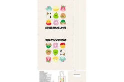 Squishmallows Character Outlines Grey on White
