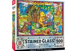 Stained Glass Winnie the Pooh – 500 Piece Puzzle