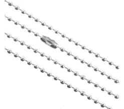 Stainless Steel Ball Chain 1m 2.4 mm. with Connector
